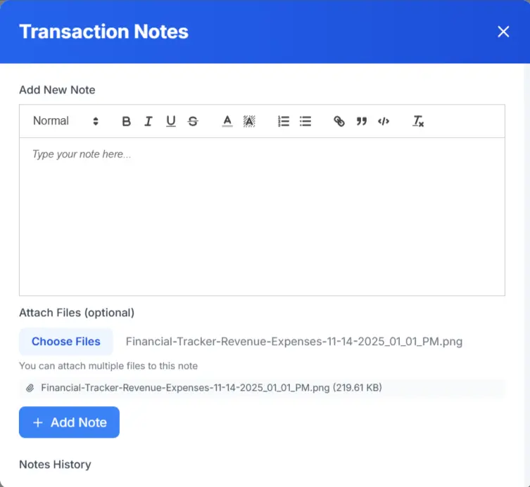 personal finance tracker