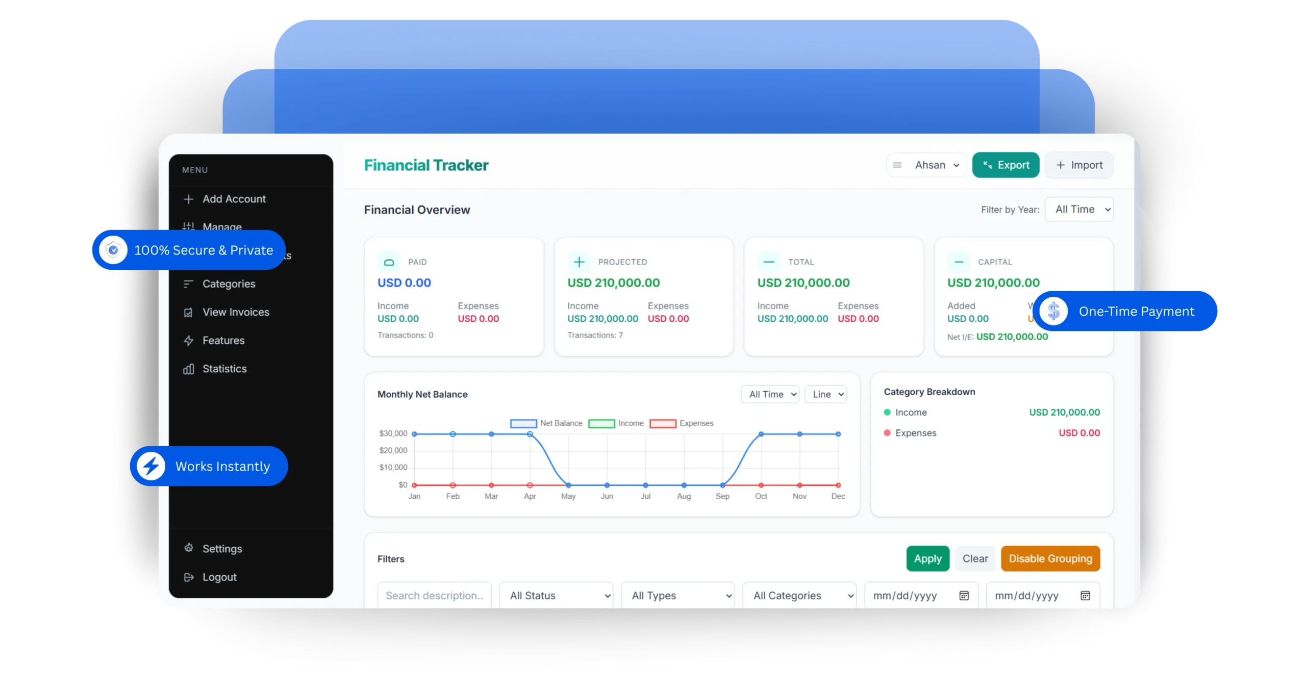 personal finance tracker